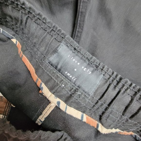 I Love Ugly Pants Zespy Men’s Small Drop Crotch Tapered Slim Fit Black Zipper - Picture 4 of 6